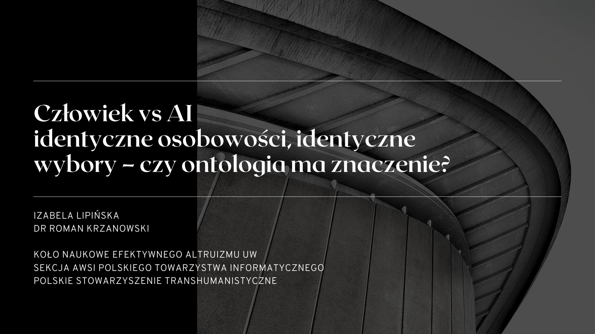 Człowiek vs AI: identyczne osobowości, identyczne wybory - czy ontologia ma znaczenie?